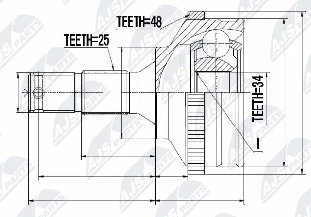 Joint Kit, drive shaft (NPZ-PE-027)