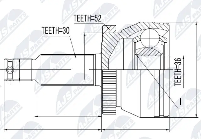 Joint Kit, drive shaft (NPZ-HY-504)