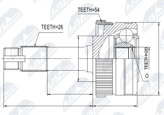 Joint Kit, drive shaft (NPZ-ME-011)