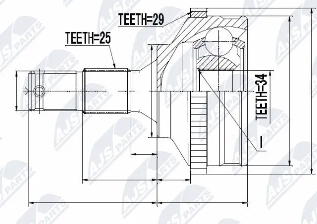 Joint Kit, drive shaft (NPZ-PE-015)