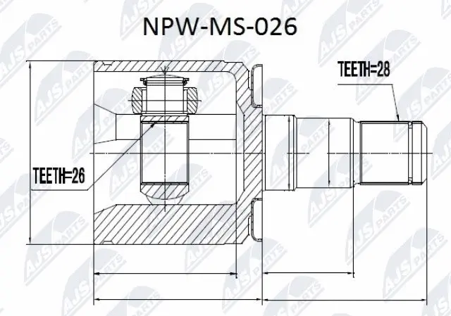 Joint Kit, drive shaft (NPW-MS-026)