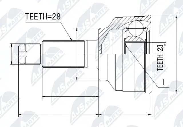 Joint Kit, drive shaft (NPZ-MZ-010)