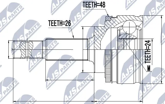 Joint Kit, drive shaft (NPZ-TY-084)