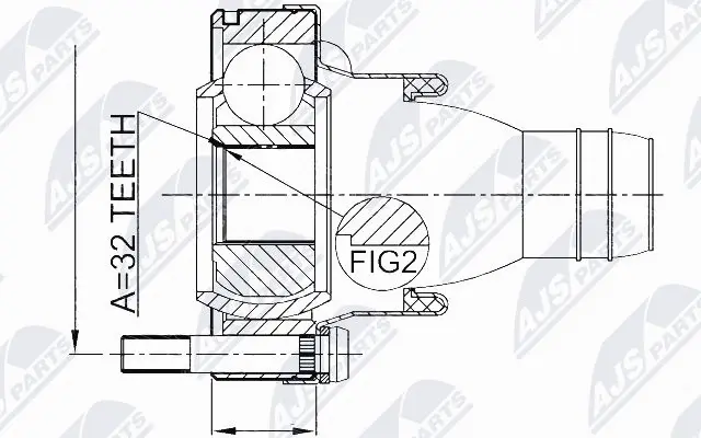 Joint Kit, drive shaft (NPW-BM-002)