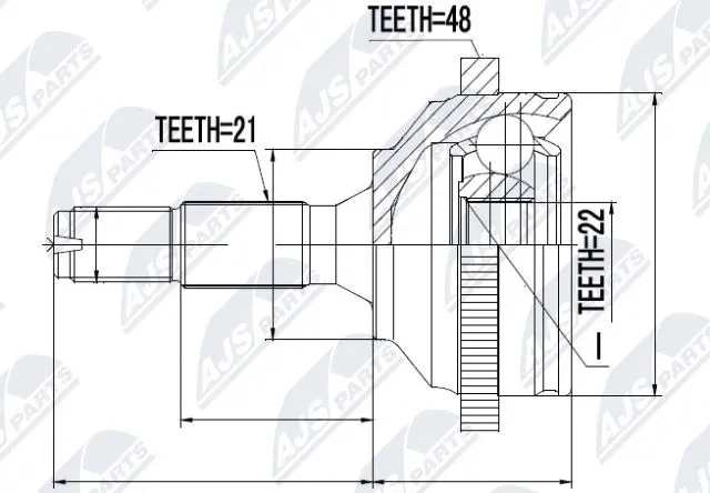 Joint Kit, drive shaft (NPZ-PE-020)