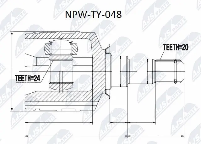 Joint Kit, drive shaft (NPW-TY-048)