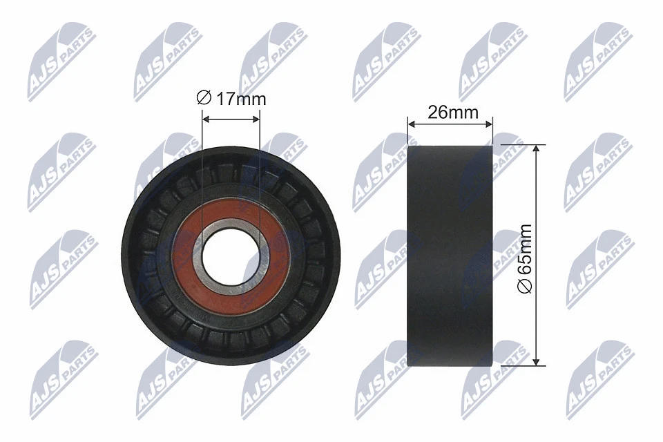 Tensioner Pulley, V-ribbed belt (RNK-AR-001)