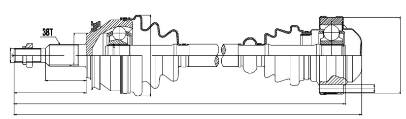 Drive Shaft (NPW-VW-034)