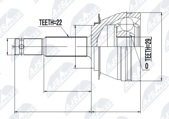 Joint Kit, drive shaft (NPZ-DW-001)