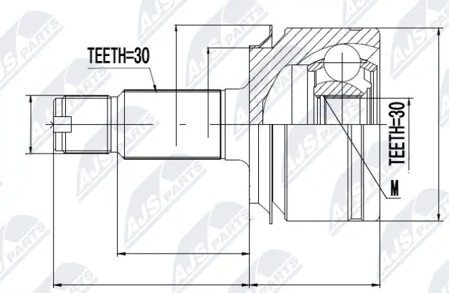 Joint Kit, drive shaft (NPZ-HD-059)