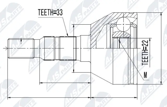 Joint Kit, drive shaft (NPZ-PL-026)