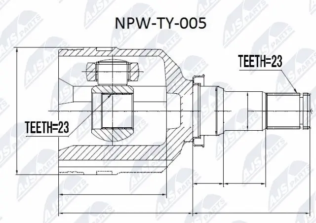 Joint Kit, drive shaft (NPW-TY-005)