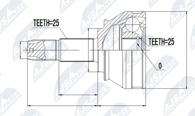 Joint Kit, drive shaft (NPZ-FT-034)