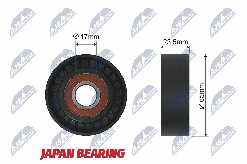 Tensioner Pulley, V-ribbed belt (RNK-AR-008)