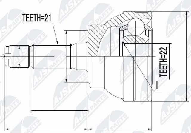 Joint Kit, drive shaft (NPZ-PE-003)