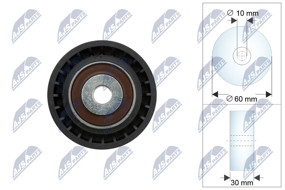 Deflection/Guide Pulley, timing belt (RNK-CT-066)