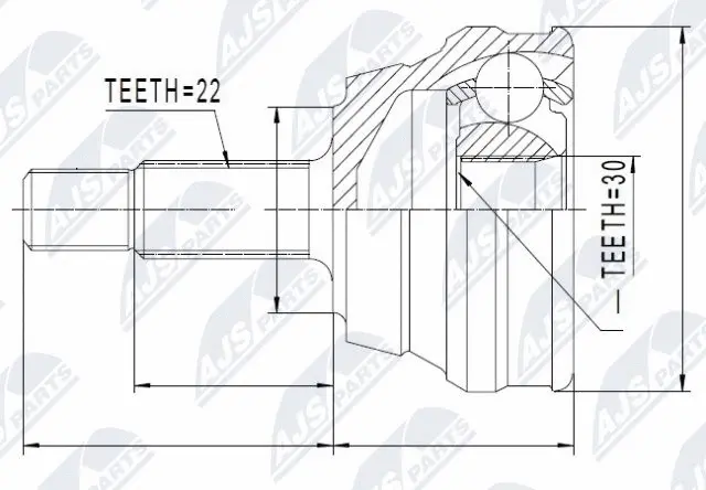 Joint Kit, drive shaft (NPZ-VW-012)
