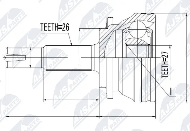 Joint Kit, drive shaft (NPZ-TY-064)