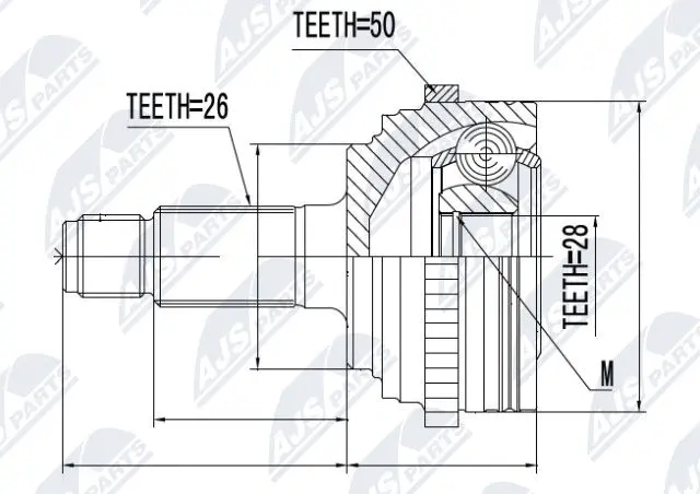 Joint Kit, drive shaft (NPZ-HD-036)