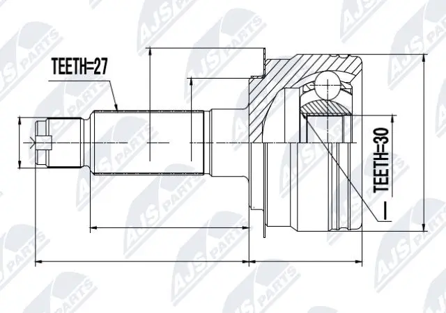 Joint Kit, drive shaft (NPZ-SB-025)