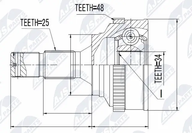 Joint Kit, drive shaft (NPZ-PE-018)