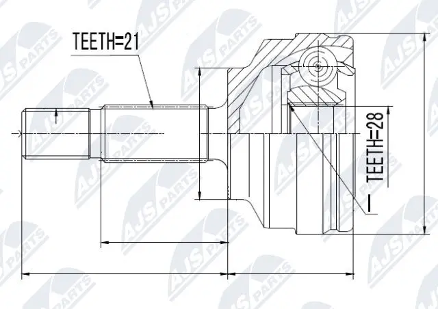 Joint Kit, drive shaft (NPZ-RE-022)