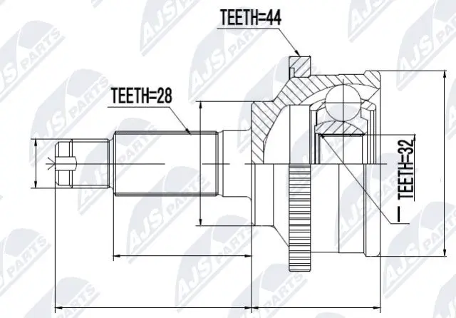 Joint Kit, drive shaft (NPZ-MZ-022)