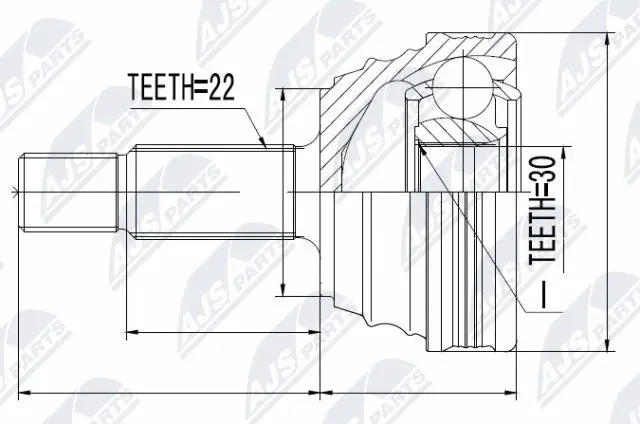 Joint Kit, drive shaft (NPZ-VW-004)
