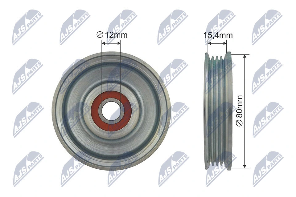 Tensioner Pulley, V-ribbed belt (RNK-NS-043)