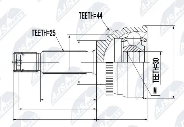 Joint Kit, drive shaft (NPZ-HY-532)