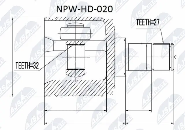 Joint Kit, drive shaft (NPW-HD-020)