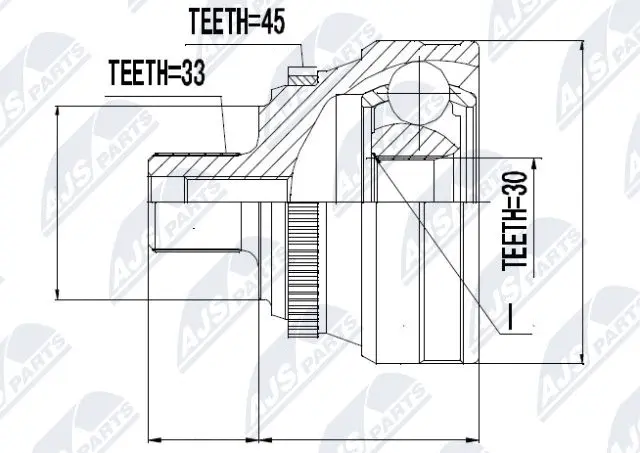 Joint Kit, drive shaft (NPZ-AU-003)
