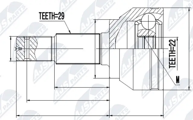 Joint Kit, drive shaft (NPZ-NS-087)
