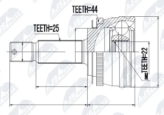 Joint Kit, drive shaft (NPZ-HY-540)