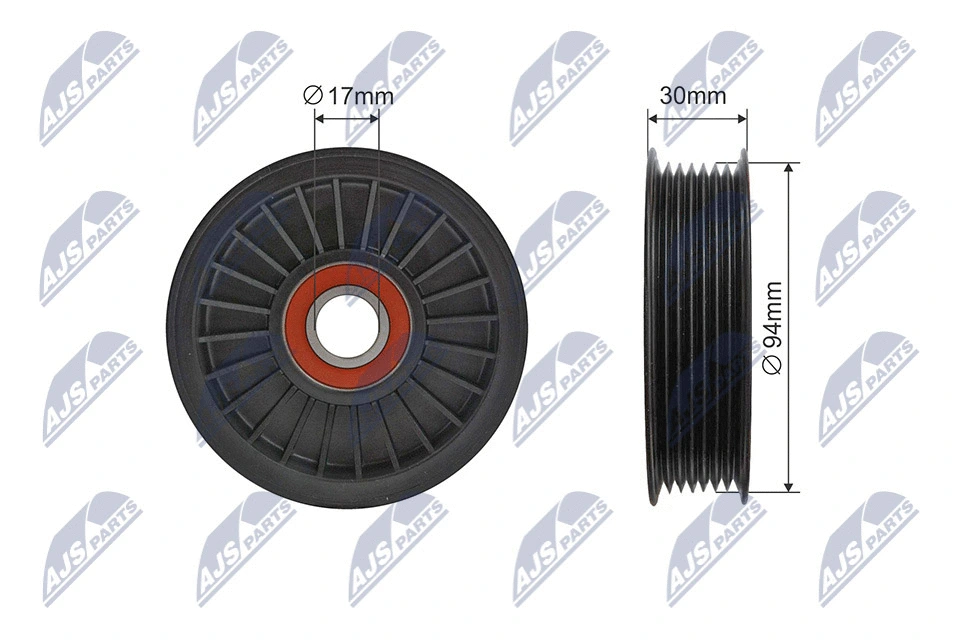 Tensioner Pulley, V-ribbed belt (RNK-HD-031)