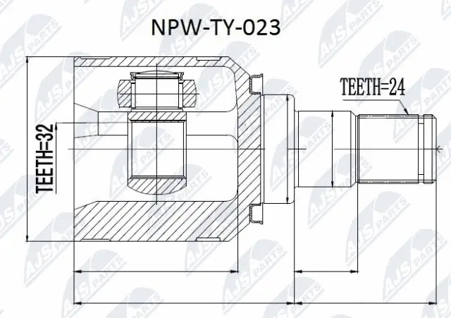 Joint Kit, drive shaft (NPW-TY-023)