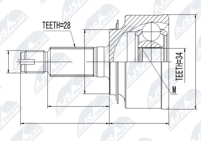 Joint Kit, drive shaft (NPZ-HD-051)