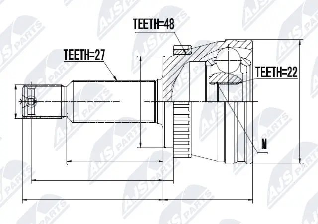 Joint Kit, drive shaft (NPZ-KA-353)