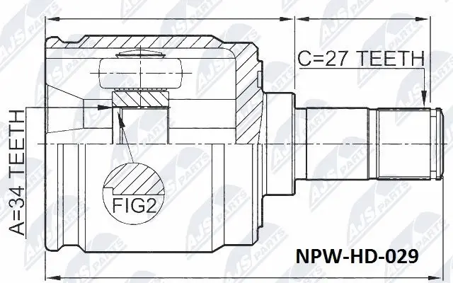 Joint Kit, drive shaft (NPW-HD-029)