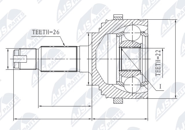 Joint Kit, drive shaft (NPZ-RV-009)
