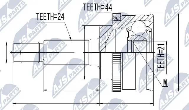 Joint Kit, drive shaft (NPZ-KA-345)