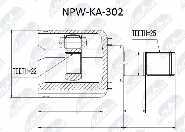 Joint Kit, drive shaft (NPW-KA-302)