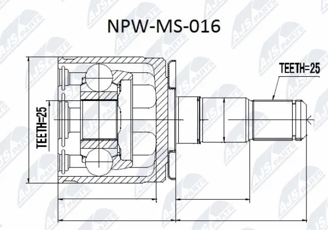 Joint Kit, drive shaft (NPW-MS-016)