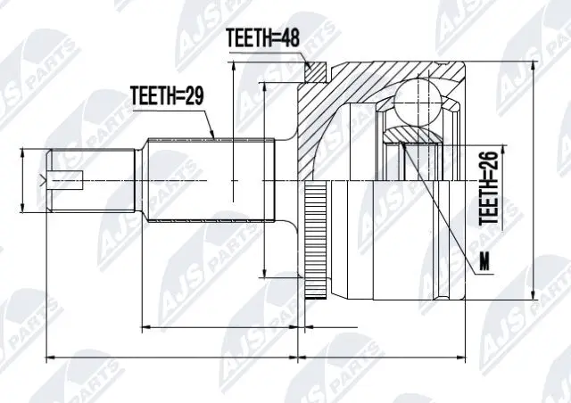 Joint Kit, drive shaft (NPZ-LR-007)