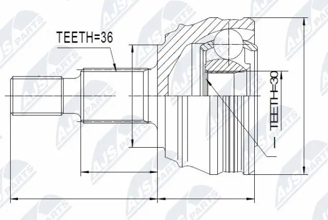 Joint Kit, drive shaft (NPZ-VW-007)