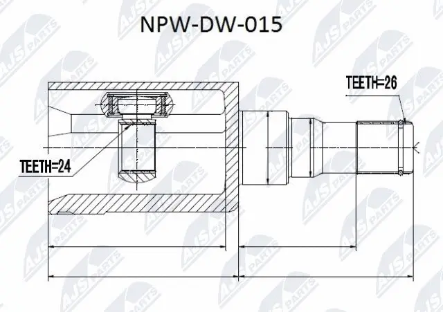 Joint Kit, drive shaft (NPW-DW-015)