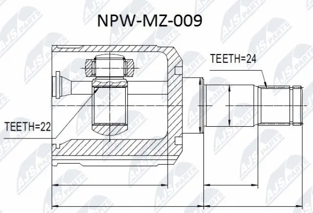 Joint Kit, drive shaft (NPW-MZ-009)