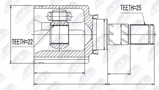 Joint Kit, drive shaft (NPW-NS-014)