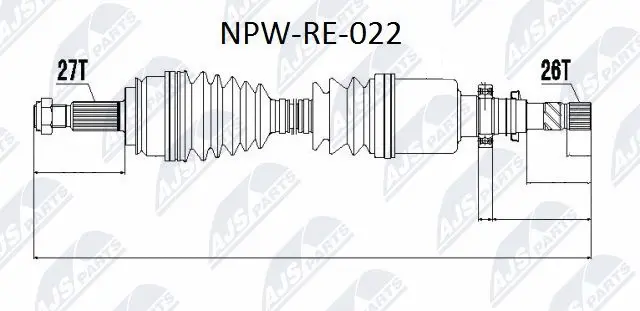 Drive Shaft (NPW-RE-022)
