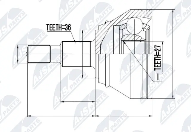 Joint Kit, drive shaft (NPZ-VW-028)